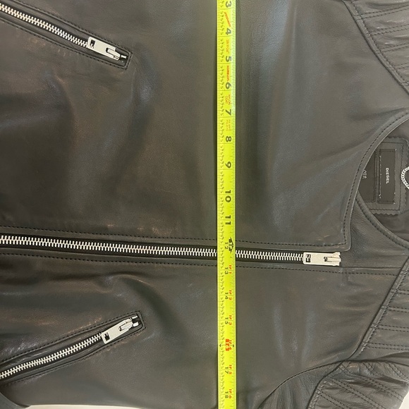 Diesel Black Leather Jacket! - Picture 14 of 16